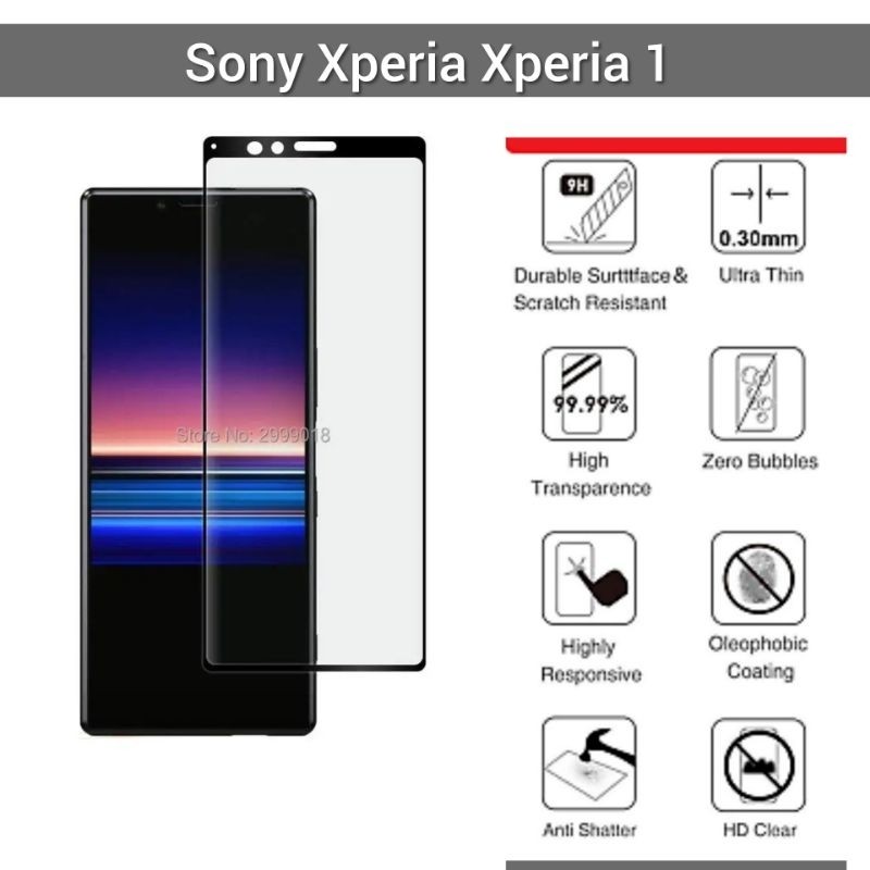 กระจกนิรภัย Fara Sony Xperia 1 / XZ4 2.5D กาวเต็ม J8110 J8170 J9110 J9150 SOV40