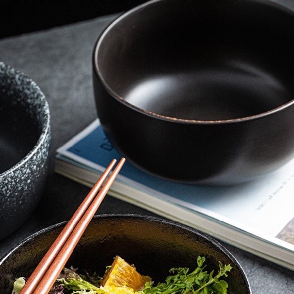 Mori Ramen Round Bowl / Bowl Bowl Ramen Noodles Salad Soup Japanese Ceramic Rustic Aesthetic