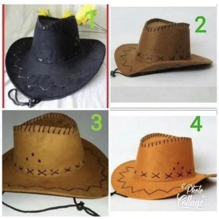 หมวก COWBOY พรีเมี่ยมสําหรับเด็กและผู้ใหญ่ COWBOY SCARF COWBOY COSTUMES สําหรับเด็กและผู้ใหญ่หมวก UN