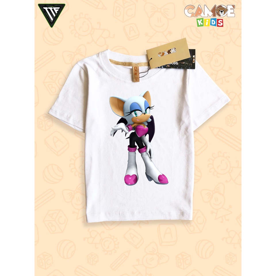 เสื้อยืด KIDS Rouge the Bat Sonic The เม่น KIDS