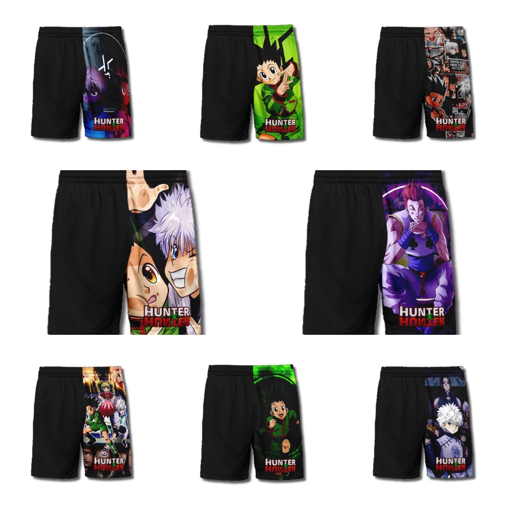 กางเกงพิมพ์ลายเด็ก - Hunter X Hunter Gon Killua Model Childrens Distro Shorts - Saga Bandung