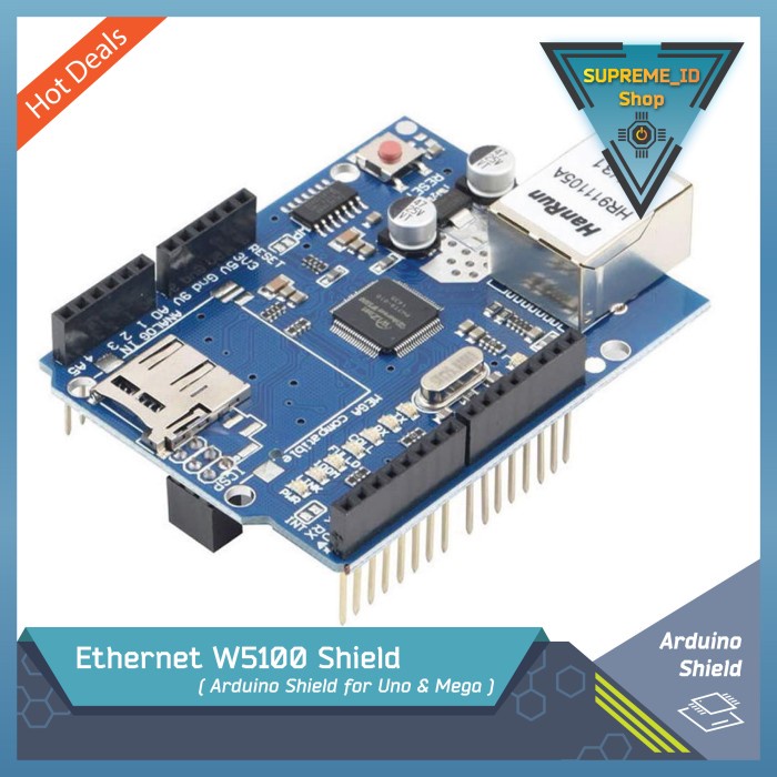 โมดูลโล่อีเธอร์เน็ต W5100 สําหรับ Arduino