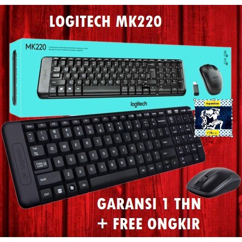 Logitech Wireless Combo MK220 (เมาส์ + คีย์บอร์ด)
