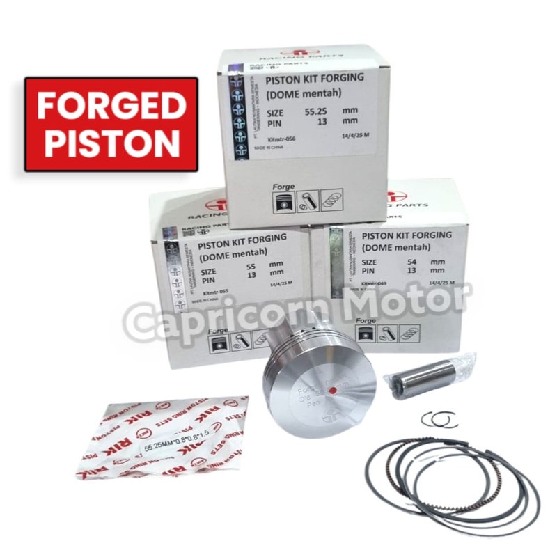 ชุดลูกสูบ FORGED RAW CUSTOM DOME 55.25 54 55 ปากกา 13 ITI FORGING RAW PISTON