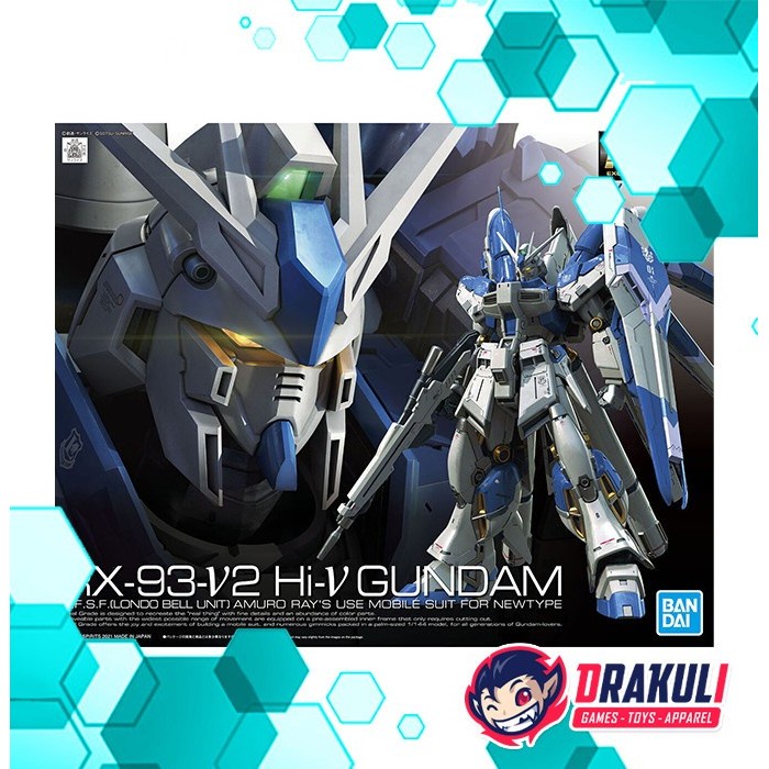 BANDAI PLAMO RG 1/144 HI-NU GUNDAM / HI-V GUNDAM READYY