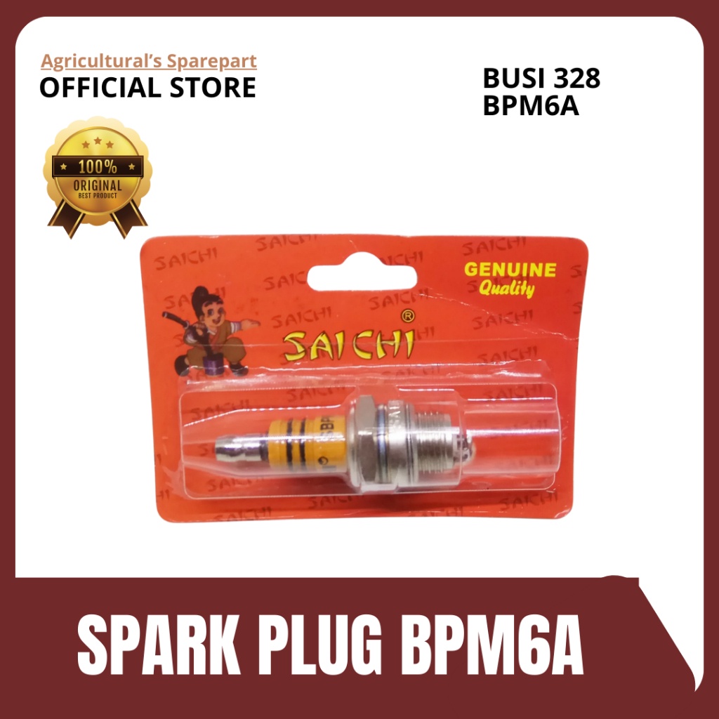 MESIN Spark Plug T328 SPARKPLUG BPM6A 5200 GRASS CUTTER SPARK PLUG GRASS CUTTER MACHINE