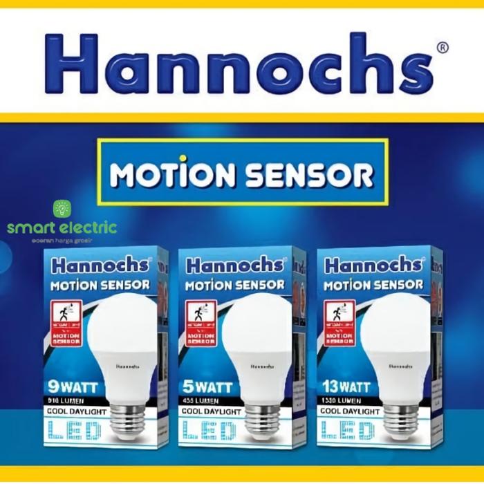 Hannochs Motion Sensor ไฟ LED Motion Sensor หลอดไฟสว่าง