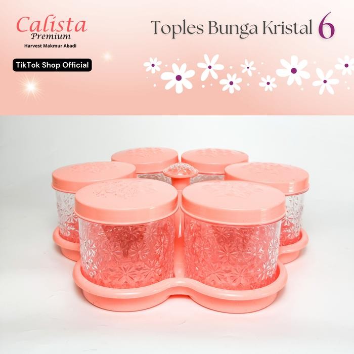 SendfastBoz- Calista Premium Crystal Flower Jars 6 ใบ