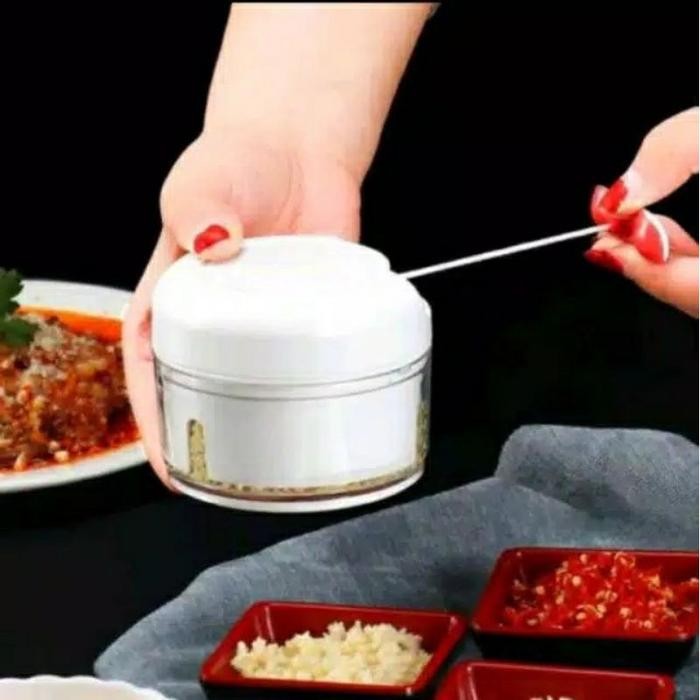 (ผู้เชี่ยวชาญ) เครื่องปั่นแบบดึง เครื่องปั่นด้วยมือขนาดเล็ก Pull Chopper Mini Pull Food Chopper