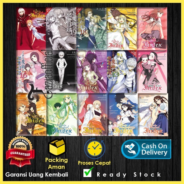 New Release_Eng/Indo_A Certain Magical Index (นิยาย ไลท์โนเวล) (24 เล่มซีรีส์)