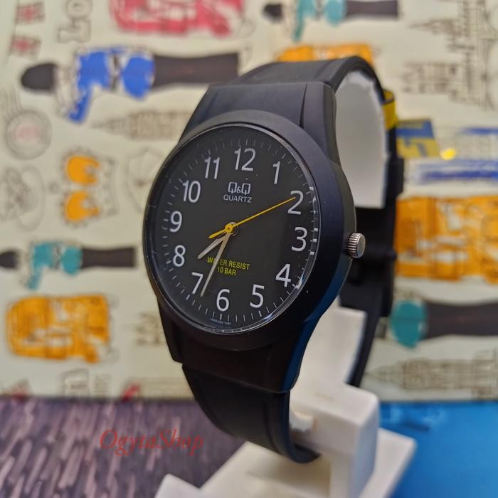 รับประกัน Q&Q QNQ QQ BLACK RUBBER WATCH VQ50J022Y ORIGINAL CODE 237