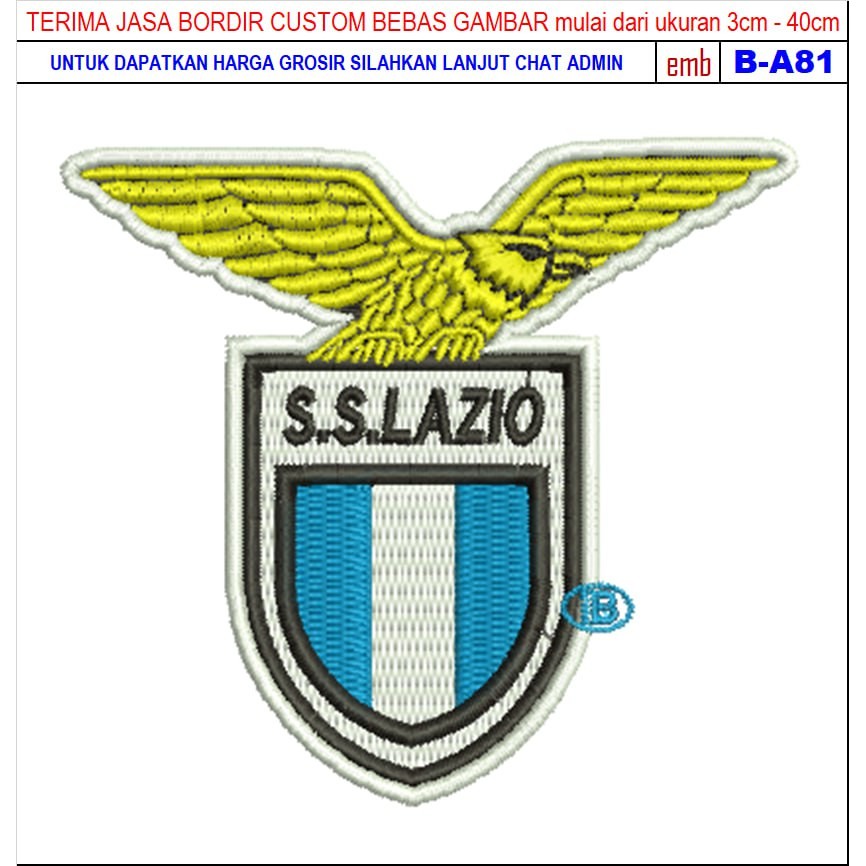 FC-40 LAZIO FOOTBALL/CLUB EMBROIDERY PATCH ACCESSORIES