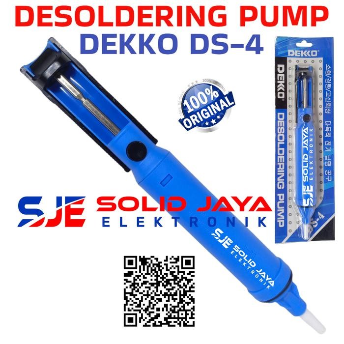 DEKKO DS4 TIN STRAW ATRACTOR DESOLDERING PUMP DEKO DS 4 DS-4 ต้นฉบับ