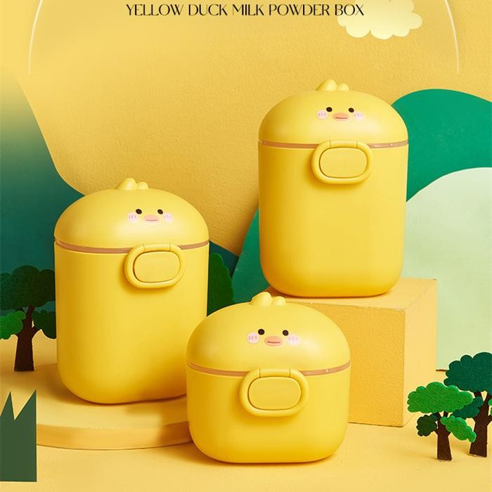 Minitutu Baby Milk Powder Container Duck Character Milk Powder Box Milk Powder Container Place