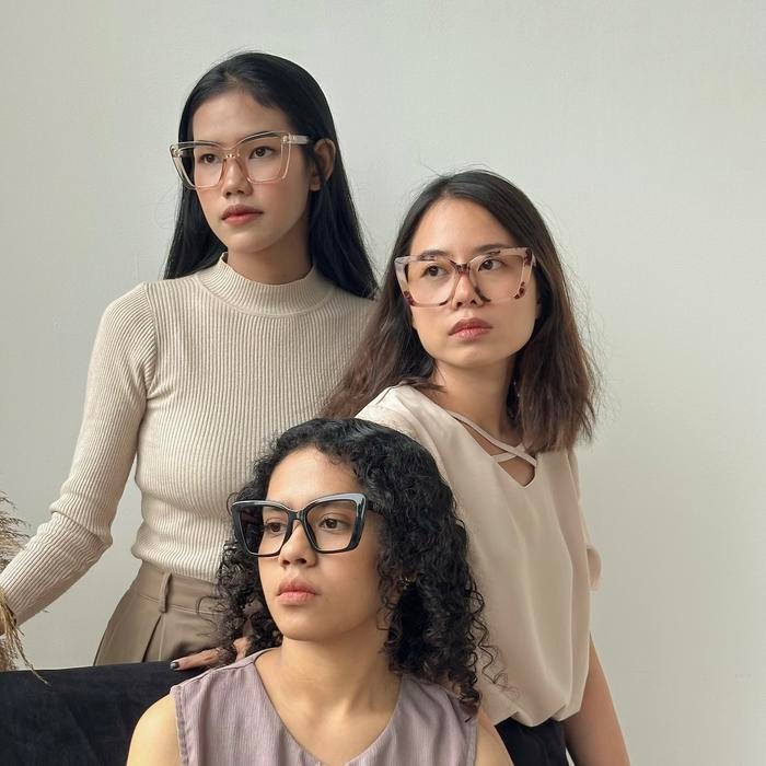 Flavia แว่นตา Cecil Acetate กรอบแว่นตา