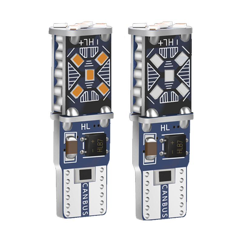 2X T10 W5W ไฟ LED รถที่จอดรถ WY5W 168 501 2825 อัตโนมัติไฟเลี้ยวด้านข้างหลอดไฟภายในรถอ่านโดมไฟ