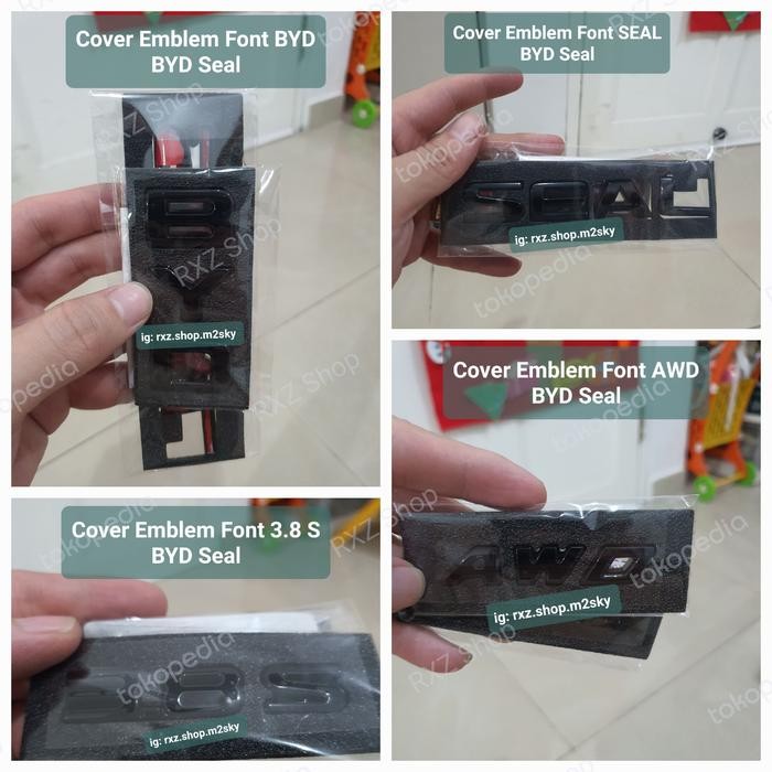 Asha.store01 ฝาครอบสัญลักษณ์แบบอักษร BYD Seal AWD 3.8S โลโก้มาสคอต