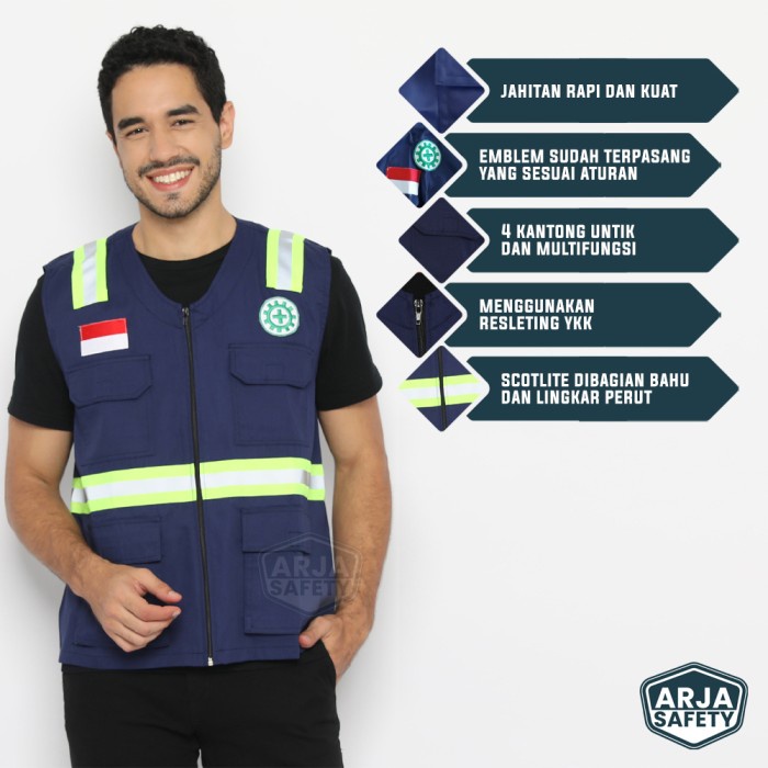 CRP - FREE SAFETY LOGO & SAFETY VEST FLAG, REST SAFETY, PROJECT VEST