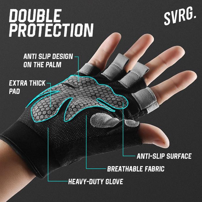 Crp - Svarga Power Gym Gloves - ถุงมือกันลื่น - Gym & Fitness Sports
