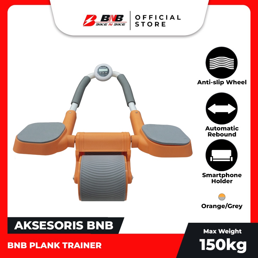 BNB PLANK TRAINER / ROLLER WHEELS PLANK TRAINER / ROLLER AUTOMATIC REBOUND GYM SPORTS