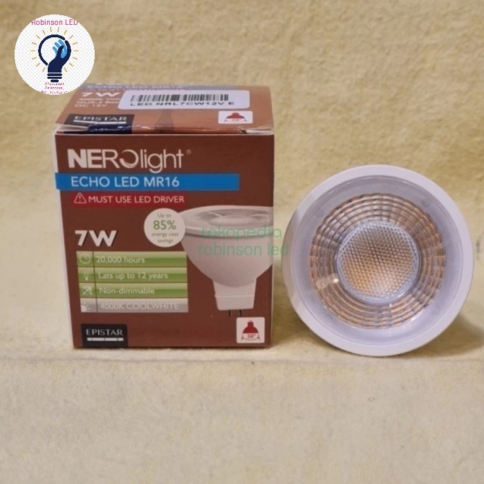 NEROLIGHT หลอดไฟ LED ฮาโลเจน MR16 7W 12V 4000K Nero MR 16 7 วัตต์