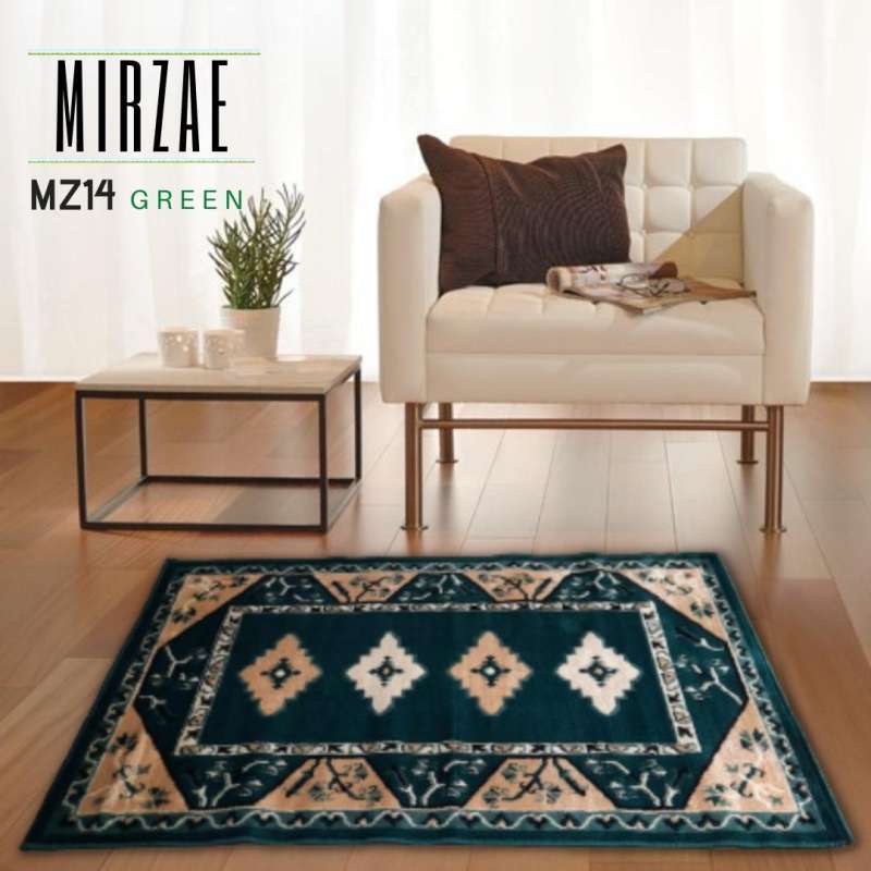 พรมปูพื้น Mirzae MZ14 - สีเขียว [100x150] *