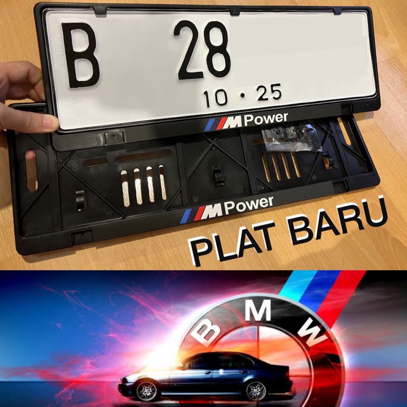 กรอบป้ายทะเบียนรถยนต์ BMW Mpower