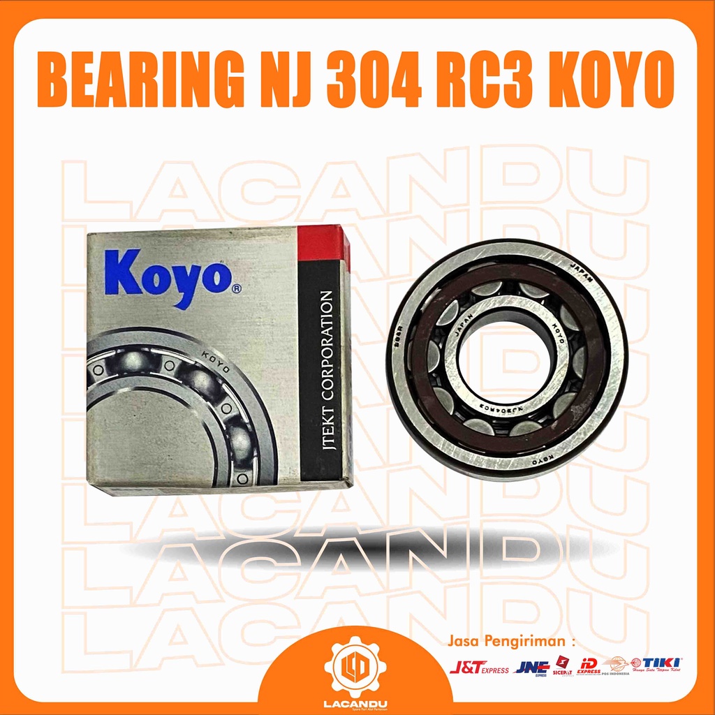 BEARING NJ 304 RC3 KOYO สําหรับอะไหล่ COMBINE HARVESTER LACANDU