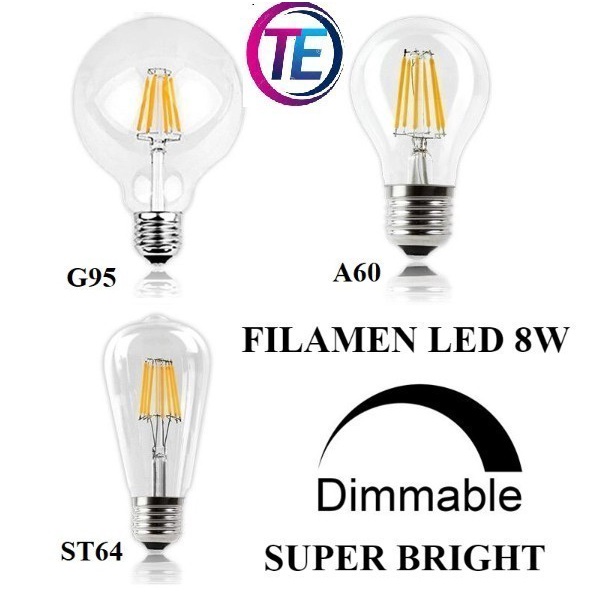 โคมไฟ LED 8W / EDISON FILAMENT / โคมไฟ FILAMENT DIMMABLE CAFE