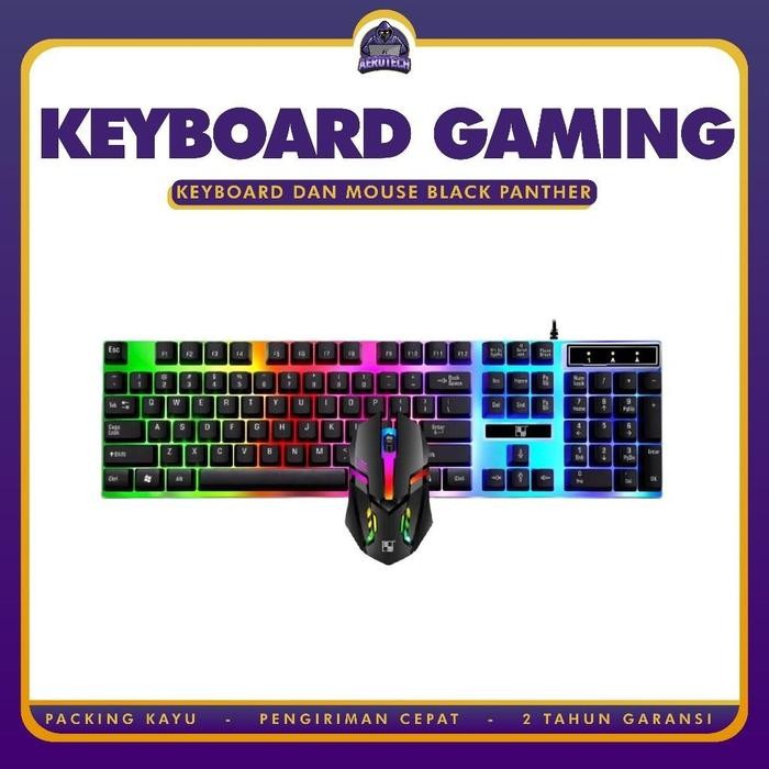 Jasmin.store1 VARRO MAGNUM M44 GAMING KEYBOARD MOUSE + แผ่นรองเมาส์ไฟ Led