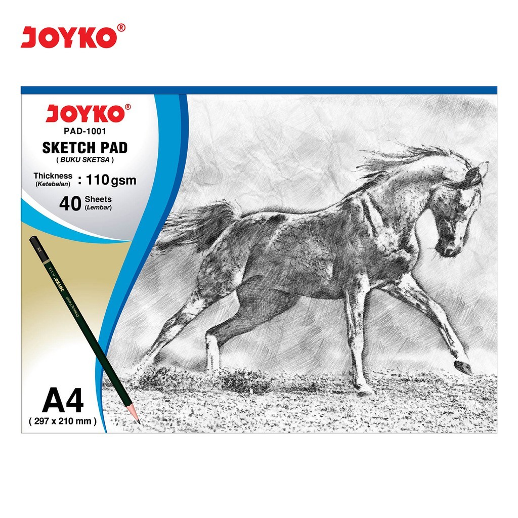 JOYKO DRAWING BOOK SKETCH PAD A4 / DRAWING BOOK & SKETCH PAD-1001 - RAJA BIGBOX