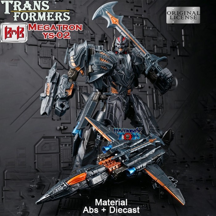 ต้นฉบับใหม่ล่าสุดหุ่นยนต์ TRANSFORMERS ของเล่น BMB YS-02 MEGATRON AIRCRAFT MODE