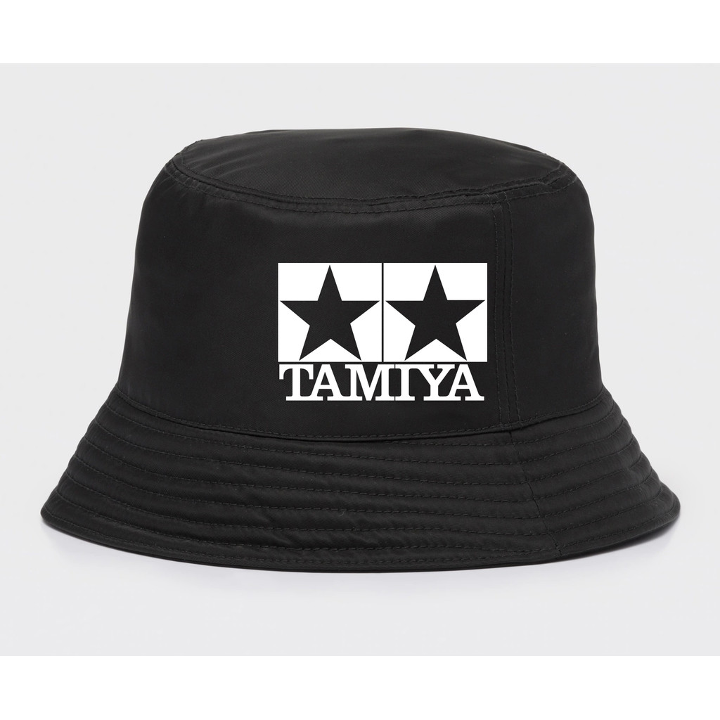 Tamiya Mini 4WD Bucket Hat Logo Japan สีขาว