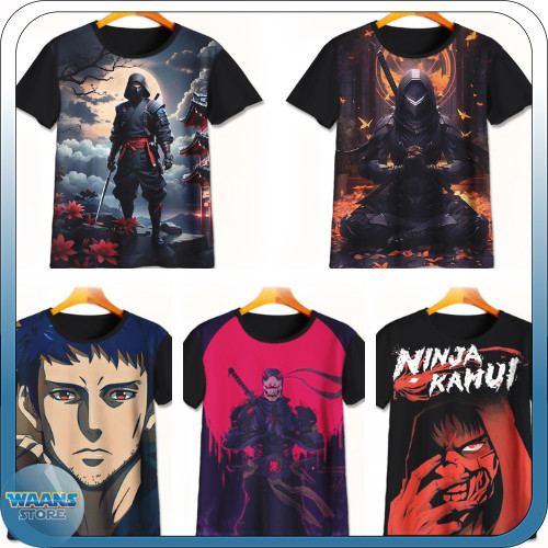 Ninja Kamui อะนิเมะ 3D เสื้อยืดเด็ก Ninja Kamui ตัวละครเสื้อผ้าเด็กอายุ 1-12 ปี | วาแนนส์สโตร์