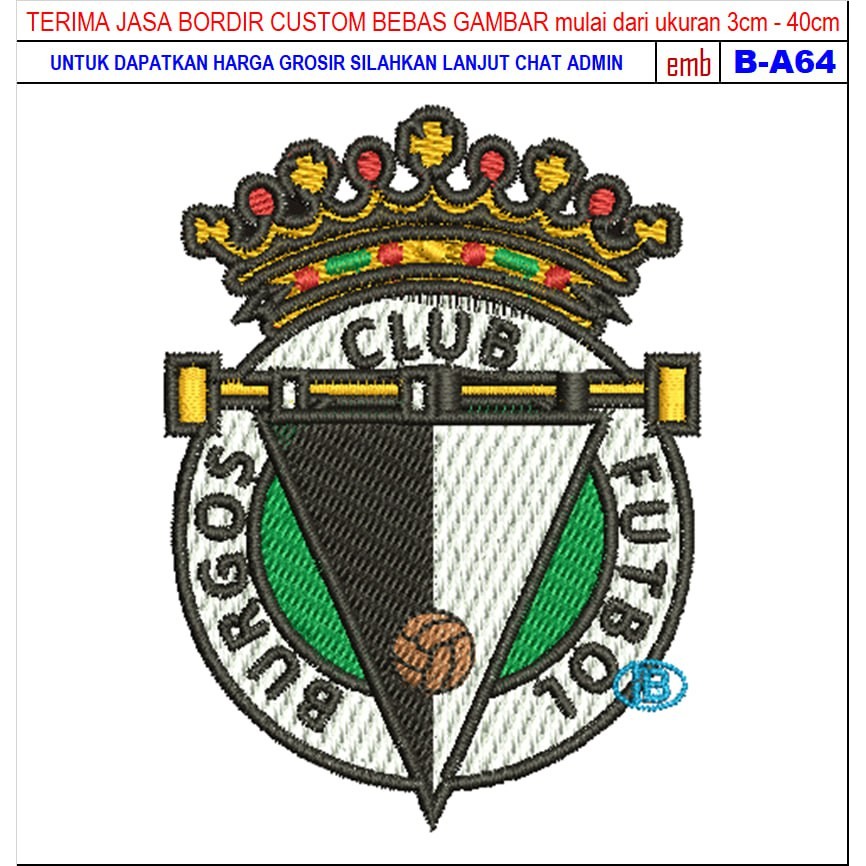 FC-29 FOOTBALL/CLUB BURGOS EMBROIDERY PATCH ACCESSORIES