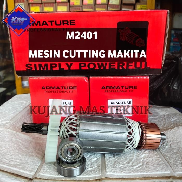 MESIN Limited Armature Anchor M2401 เครื่องตัดล้อ Makita M2401B โรเตอร์ M2401