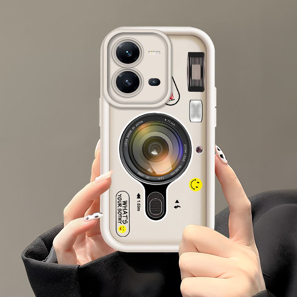 ปลอก Hp Untuk VIVO V25 V25E 5G เคสโทรศัพท์ Softcase Soft Kesing Sofcase Cesing C8 4928 Cassing