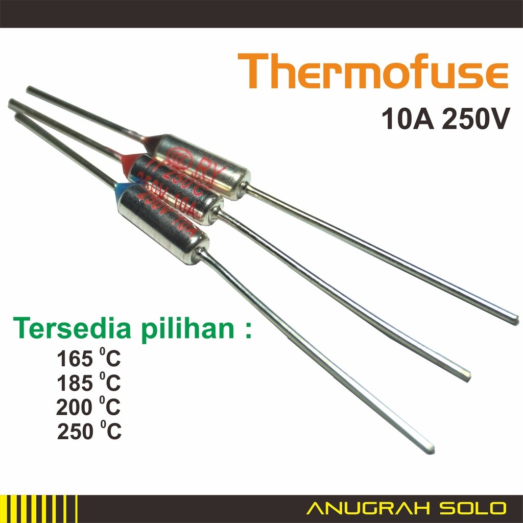 Thermofuse Thermal Fuse 165 185 200 250 องศา 250V 10A Thermo Fuse [PREMIUM]