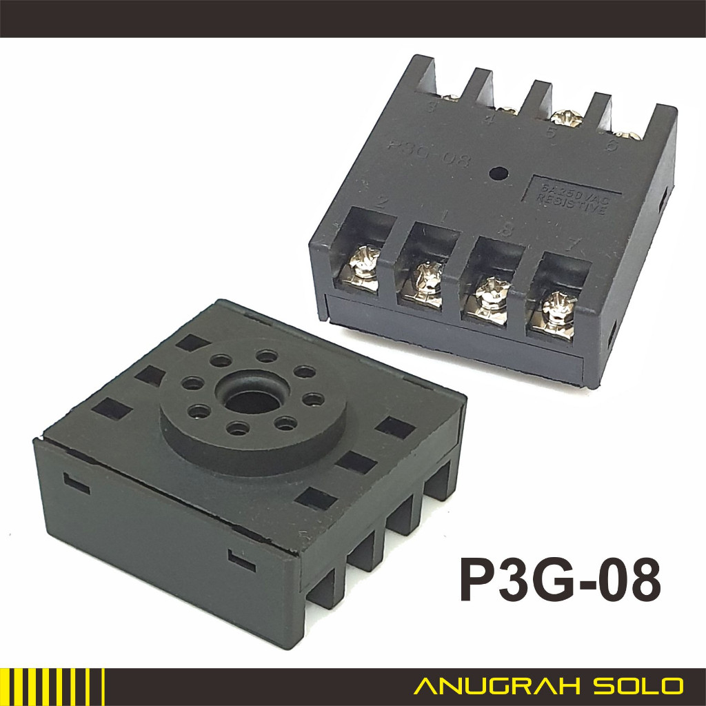 P3G-08 เต้ารับตั้งเวลา 8 พิน 8Pin รอบ 8P [PREMIUM]