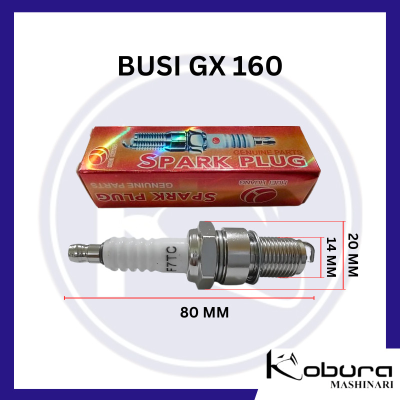 MESIN GX 160 หัวเทียนประเภท F7TC GX 160 หัวเทียนเครื่องยนต์