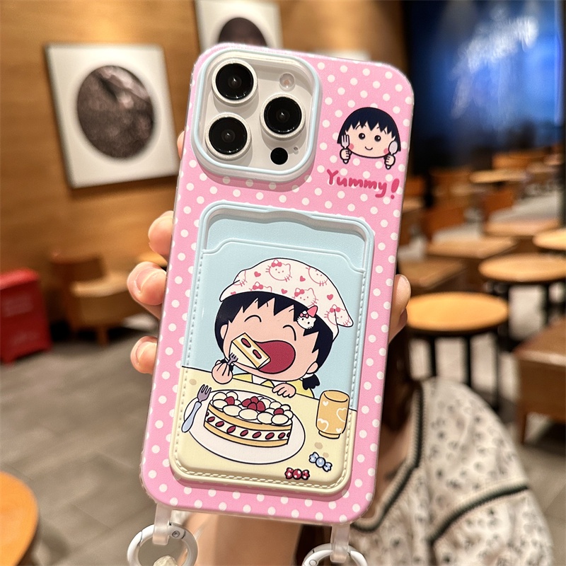 เชือกขนมการ์ตูน Chi-Bi Maruko กรณีRealme C71 C61 C63 C67 C65 C11 12 Pro Plus 9I 8I Narzo 50A Primeหม