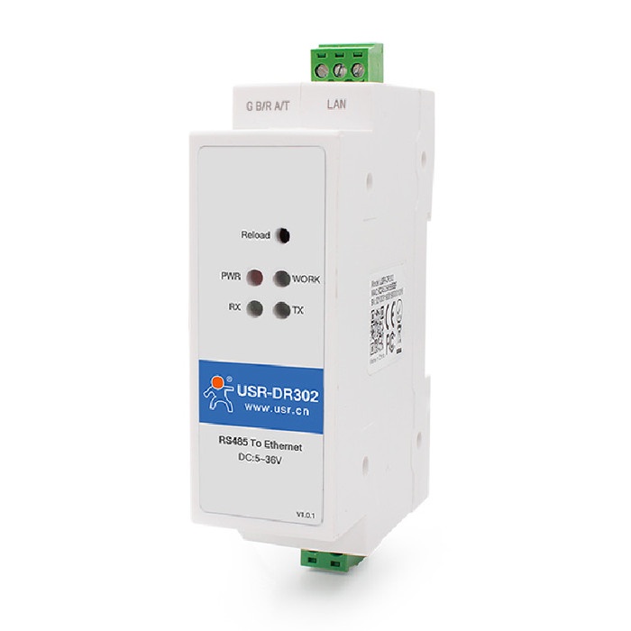 DIN RAIL RS485 เป็นตัวแปลงอีเธอร์เน็ต ModBus Gateway USR-DR302