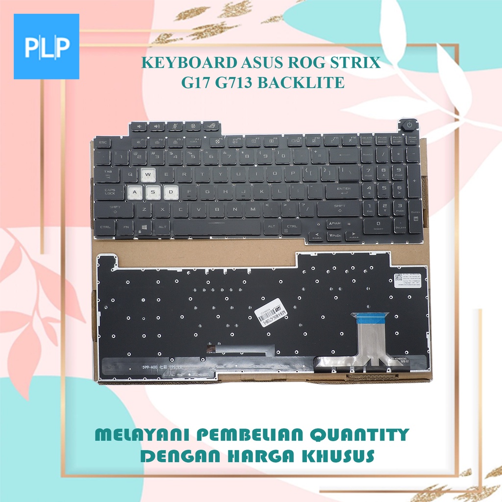 คีย์บอร์ด Asus Rog Strix g17 g173 Backlite 16PIN