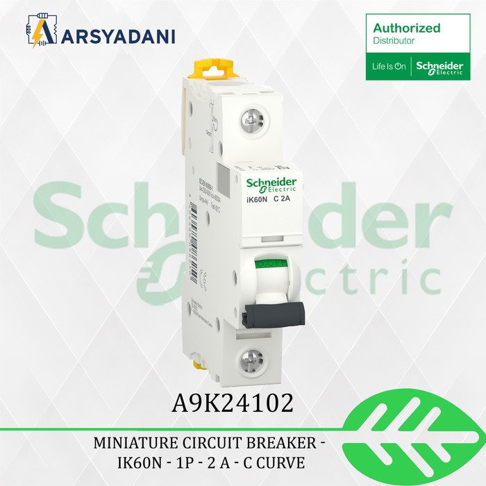 A9K24102 - Acti9 IK60N 1P 2A C MCB - Schneider Eelctric