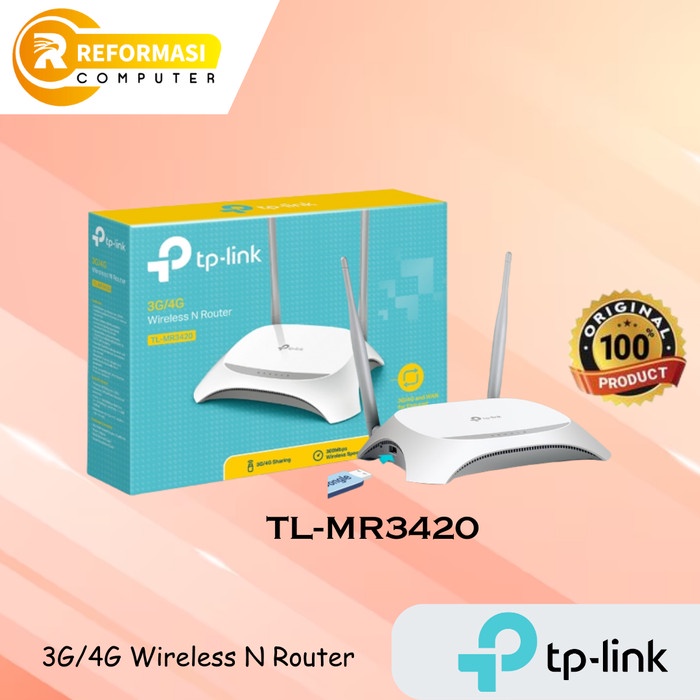 TP-LINK TL-MR 3420 เราเตอร์ 4G/3G โมเด็ม USB ใหม่ FIRMWARE TPLINK MR3420
