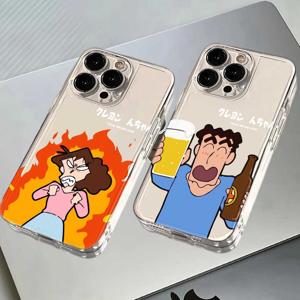 Crayon Shin Chan นุ่มคู่ High Class สําหรับกรณี Samsung A37 A57 5G A17 5G A0 Galaxy A56 A36 A26 A06 