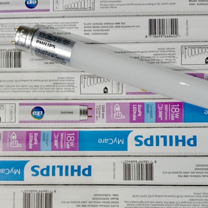 Philips Ecofit 18W LED Tl โคมไฟ Ecofit 8w 16w 18w 8 16 18 วัตต์ Philips T8 หลอดไฟ LED