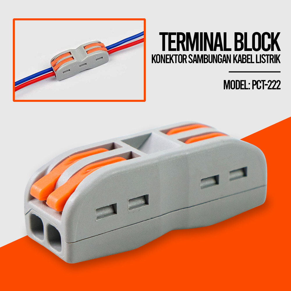 Wago Terminal Block ขั้วต่อการเชื่อมต่อสายไฟ 1 ชิ้น