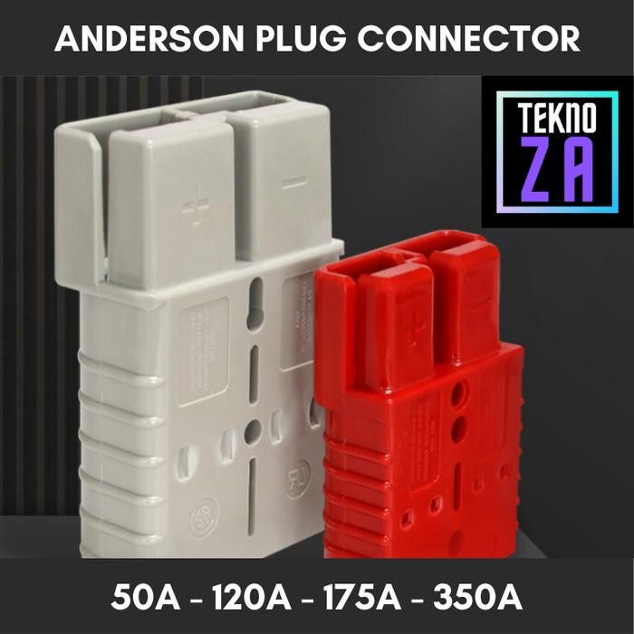 MERAH Anderson Plug Connector 50A 120A 175A 350A Red & Grey SMH 2 Pole