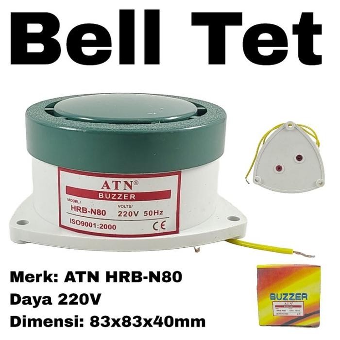 220v Electric Bell Buzzer ATN School Alarm Rest Bell